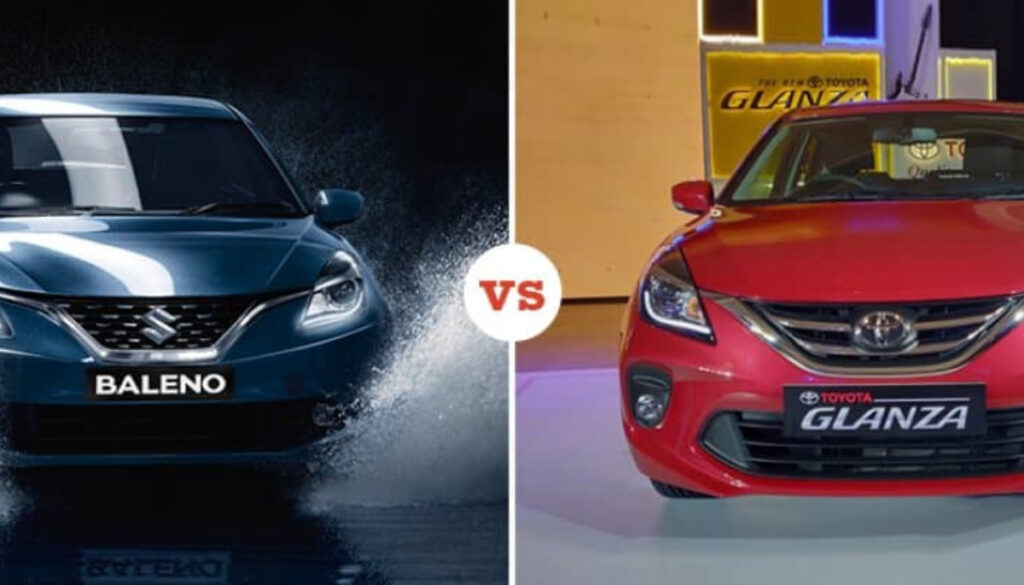 Toyota Glanza vs Maruti Baleno